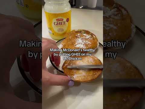 Trying my best in America #asmr #ayurveda #ghee #mcdonalds #butter #healthtips #comedy