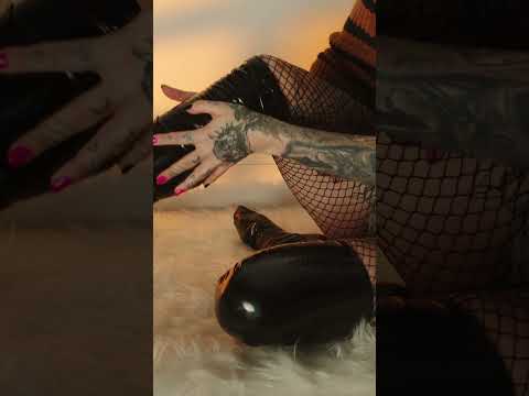 ASMR triggers preview ✨Soft PVC stocking  #relax #pvcstockings #asmr  #triggers