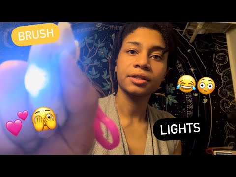 ASMR - Goofy Brush and Lights (Kaylen)