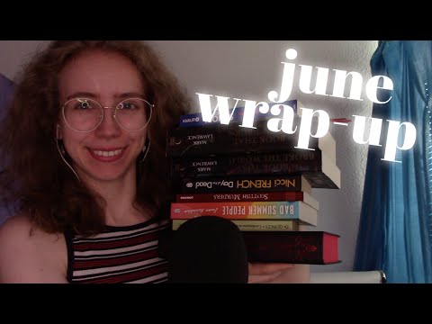 [ASMR] The 11 BOOKS I read in June 📚 Monthly Reading Wrap-Up (whispering, tracing, book triggers, …)