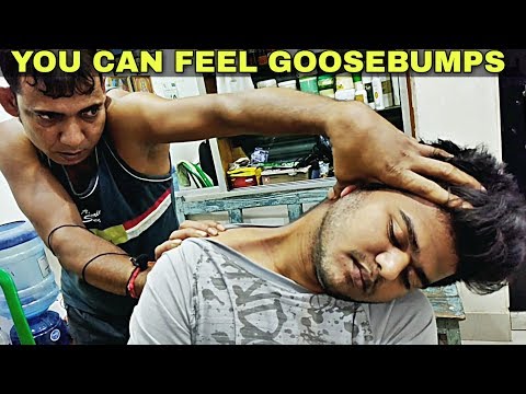 Amazing hair cracking Indian head and body massage by asim barber | neck cracking ASMR