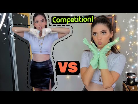 ASMR LATEX GLOVES OIL VS. RUBBER GLOVES (ASMR Sk Sk Sk ) (ASMR Slow Mouth Sounds)💤 ECHO Effect