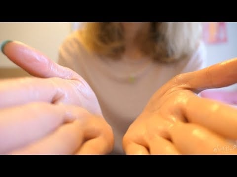 ASMR | oil face massage (with sounds) and head massage | whispered personal attention