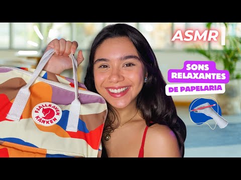 ASMR POV: ARRUMANDO SUA MOCHILA - Sons Relaxantes de Papelaria