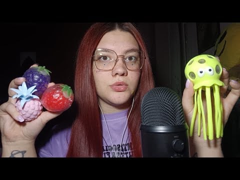 TINGLY SQUISHY STRESS BALLS 😴💜 | ASMR ITA