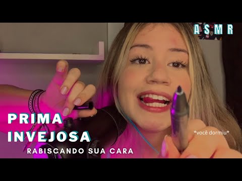 ASMR DESENHANDO NA SUA CARA ENQUANTO VOCÊ DORME