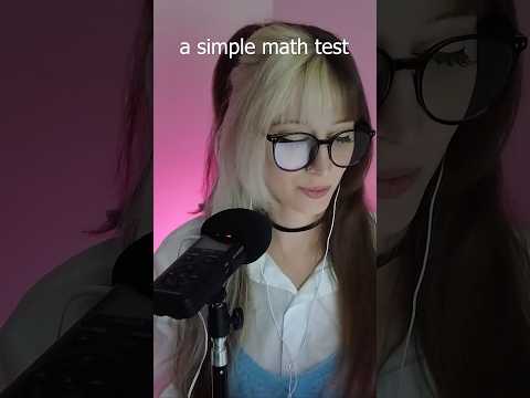 ASMR please just say these 2 numbers 💗 #asmr #asmrtest #iqtest