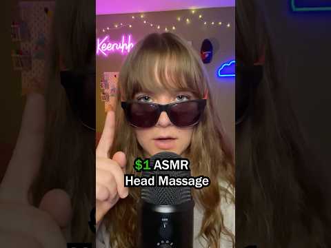 $1 VS $1,000 Head Massage 💆‍♀️ #asmr