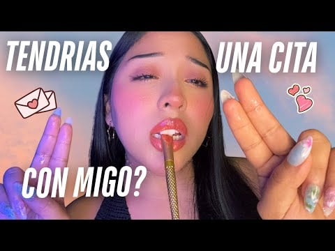 ASMR roleplay cita con TU MEJOR AMIGA// MUCHO SPIT PAINTING