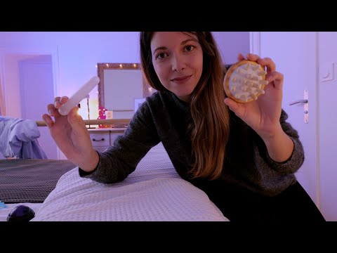 4K ASMR | Pov. Masaje y Limpieza de energia negativa en TU CAMA| Love ASMR en español