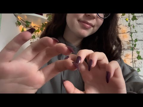 ASMR - Scratching + Tapping your Face for Sleep 😴 (hand movements, white noise)