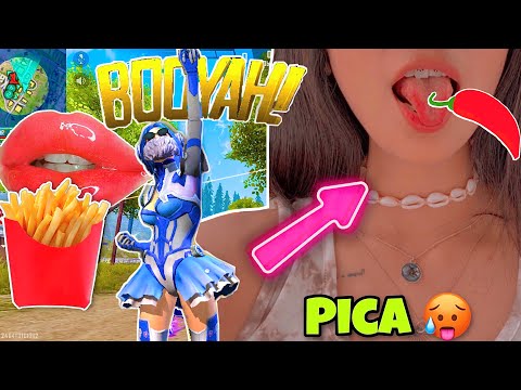 ASMR COMIENDO PAPAS FRITAS 🍟 CON MUCHO AJÍ 🌶 (súper picante)🥵