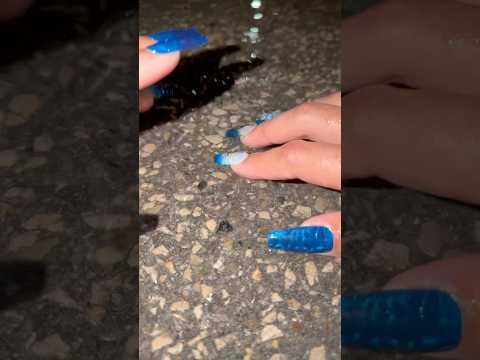 Wet concrete asmr😍 #asmr #shorts