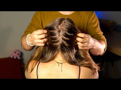 ASMR HEAD TINGLES: Soothing Nape Attention & Hair Play (No Talking)