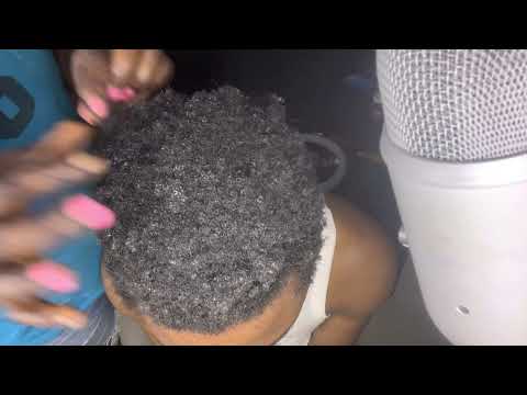 ASMR✨CONDITIONER HAIR MASSAGE WITH GUM CRACKING SOUND.