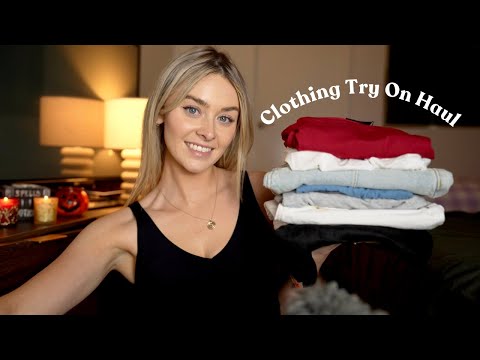 ASMR Clothing Try-On Haul | Chit-Chat & Fabric Sounds 🛍️💕