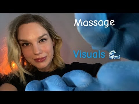 [ASMR] Fast & Aggressive Rubber Gloves Galore 💙 Intense Face Massage, Touching + Hand Movements
