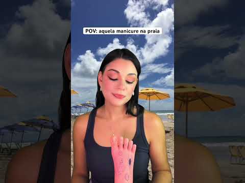 POV: aquela manicure na praia #asmr #humor #shorts #comedia