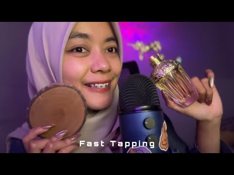 ASMR Fast Tapping 🥥🪵 — Minimal Talking