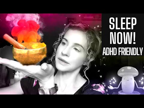 Sound Bath Sleep Meditation | Inspired by Eckhart Tolle | ADHD Friendly | ASMR Fast Whisper