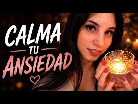 ASMR Para CALMAR la ansiedad y dormir ❤️ Duerme profundamente (Lluvia de fondo) ☔
