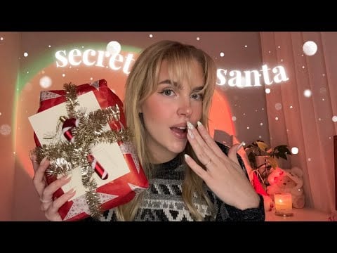 ASMR SUOMI avataan secret santa paketti 🎁 | opening a secret santa present 