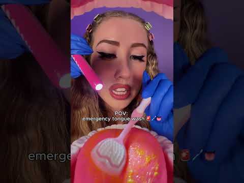 Dannnggg thats yellow 😬🪥 #asmr #asmrroleplay #asmrvideo #asmrsounds #personalattention #asmrdentist