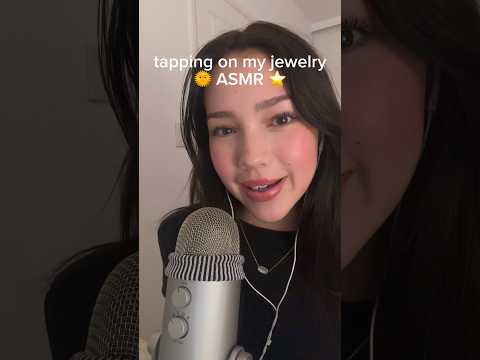 tapping on my jewelry 🌞 ASMR ⭐️ #asmr #jewelry #visualtingle #fyp