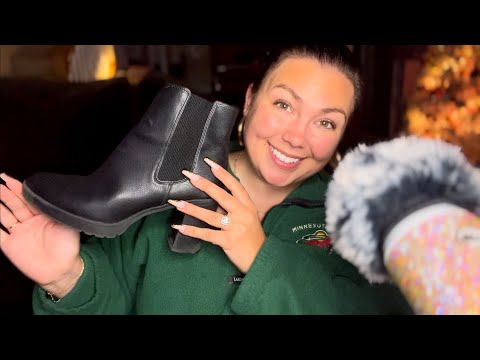 ASMR| THRIFT HAUL (clothing, shoes, books)