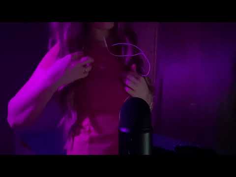 ASMR   Fast & Aggressive   Mic + Shirt  Scratching   Skin tapping