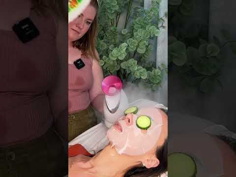 ASMR Facial 💚 #asmr #asmrfacial #asmrskincare #asmrpersonalcare