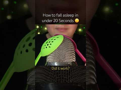 How to fall asleep in under 20 Seconds! #asmr