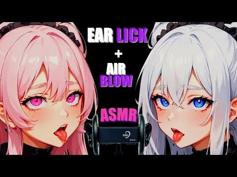 [3DIO ASMR] Soft Air Blowing & Gentle Ear Licking For Deep Sleep 😴💞