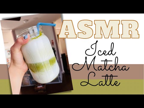 ASMR - Iced Matcha Latte 🍵