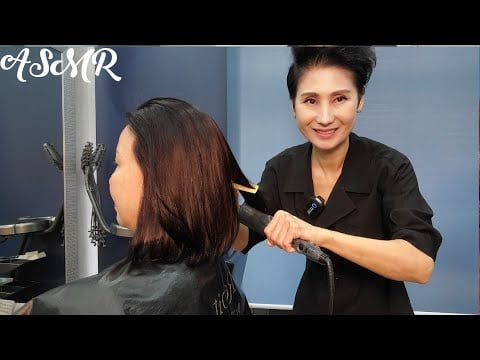 미용실 ASMR 볼륨매직 하단 C컬 안마름   Volume Magic Lower C Curl No Drying/Korean hair salon