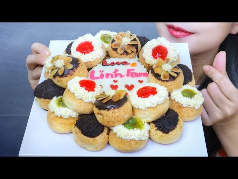 ASMR SINGAPORE CHOUX , SOFT EATING SOUNDS | LINH-ASMR