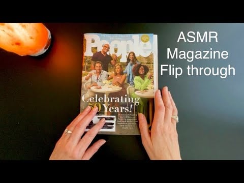 People Magazine Flip Through, Page Turning Ramble for Sleep ~ Conversational ASMR Soft Spoken