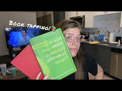 ASMR fast book tapping and page flipping