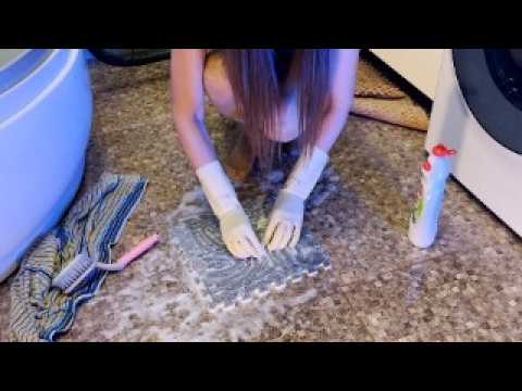 ASMR Deep Cleaning Foam Mats | Vacuuming, Fairy Soap & Washing
