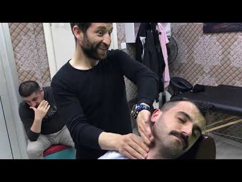 ASMR TURKISH BARBER+NECK - BACK CRACK+ back, ear, face, neck, head, shampoo, sleep massage therapy