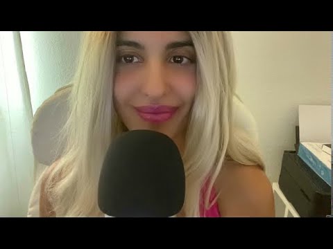 ASMR Kisses, Positive Affirmations, Tongue Clicking, and Camera / Face Brushing (Whispered)