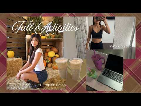 Productive ￼Autumn Vlog | pumpkin patch, working out, coffee