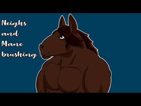 Buckie The Horse Neighs and Mane Brushing - #horse #ASMR #furry