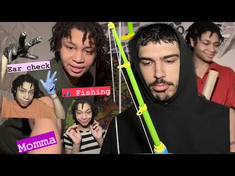 ASMR - ROLEPLAYS: Fishing, Motherly Love, Ear Check, Concert, TSA Check