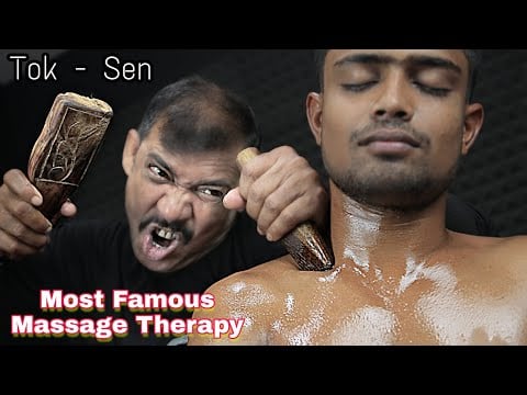 Most Famous Tok Sen Therapy By Asim Barber | Crunchy Hair Crack Neck ...