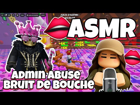 ASMR Français • BRUIT DE BOUCHE ET ADMIN ABUSE SUR KEYBOARD ESCAPE SUR ROBLOX ! 👄😴
