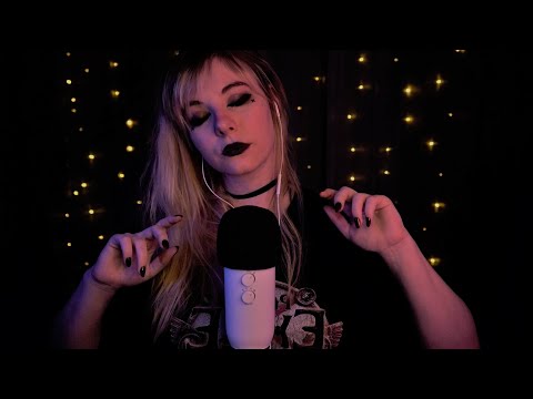 ASMR | slow mic scratching, breathing, shushing - no talking