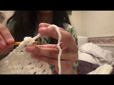 asmr crochet a sweater with me! | asmr to study to 🪡 🧶 🧵