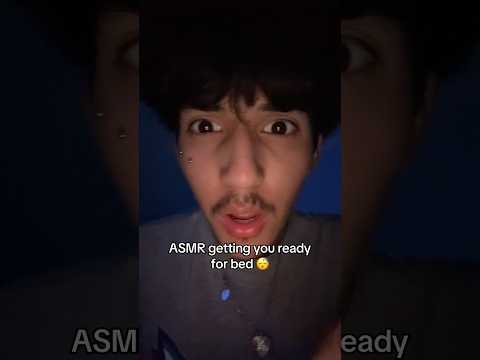 ASMR getting you ready for bed 😴 #shorts #asmr #tingles