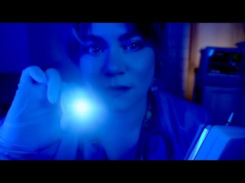 ASMR Night Nurse Full Body Exam with Lymph Node Measuring
